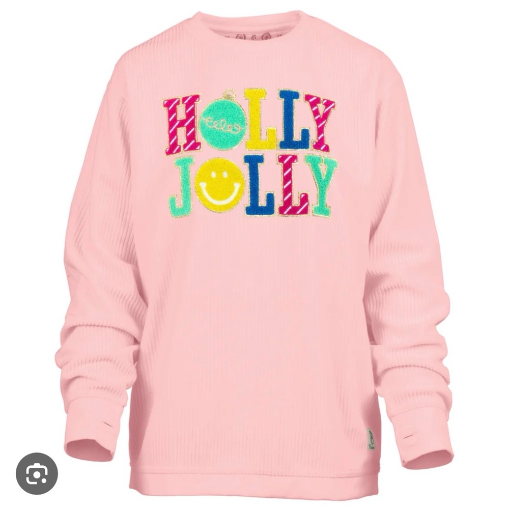 Pink 'Holly Jolly Fun' Tee